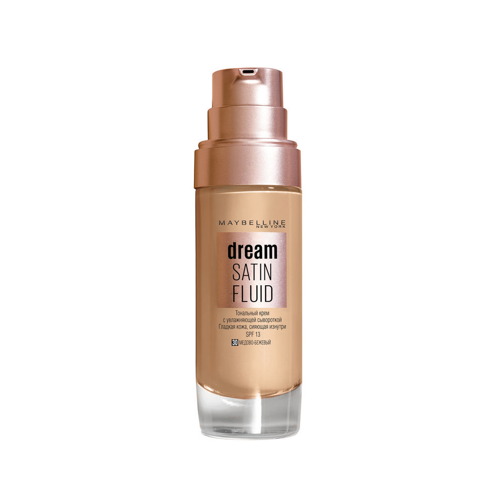 

Тональный крем Maybelline New York Dream Satin Fluid для лица 030 Медово-бежевый 30мл