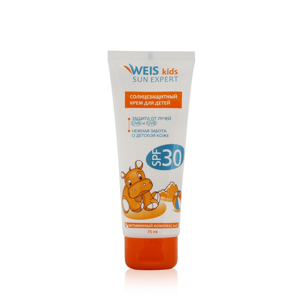 Детский крем для загара WEIS Sun Expert солнцезащитный , SPF 30 75мл