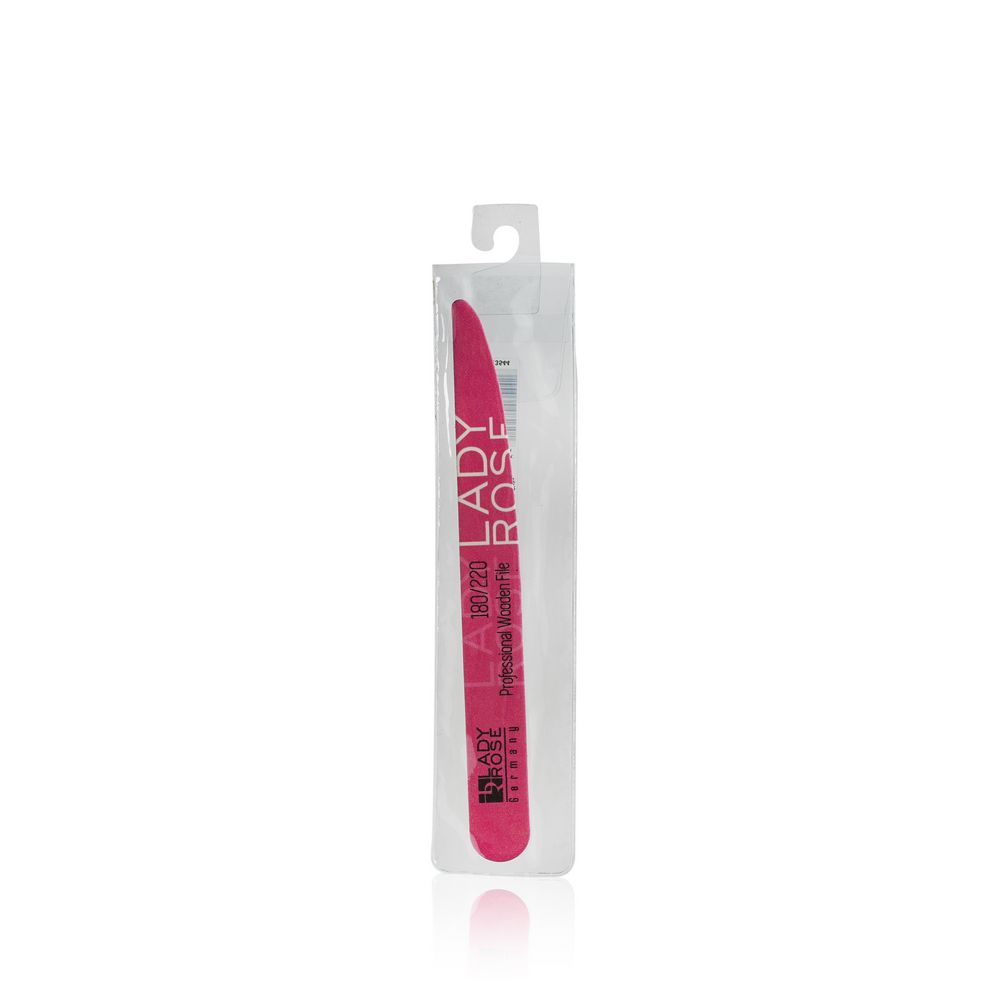 

Пилка для ногтей Lady Rose Wooden File Pink 180/220