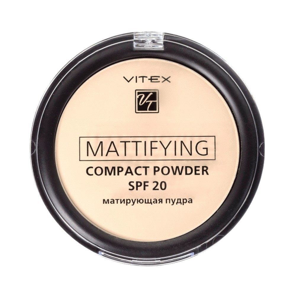 

Матирующая пудра для лица Vitex Mattifying compact powder 01 spf20 15г