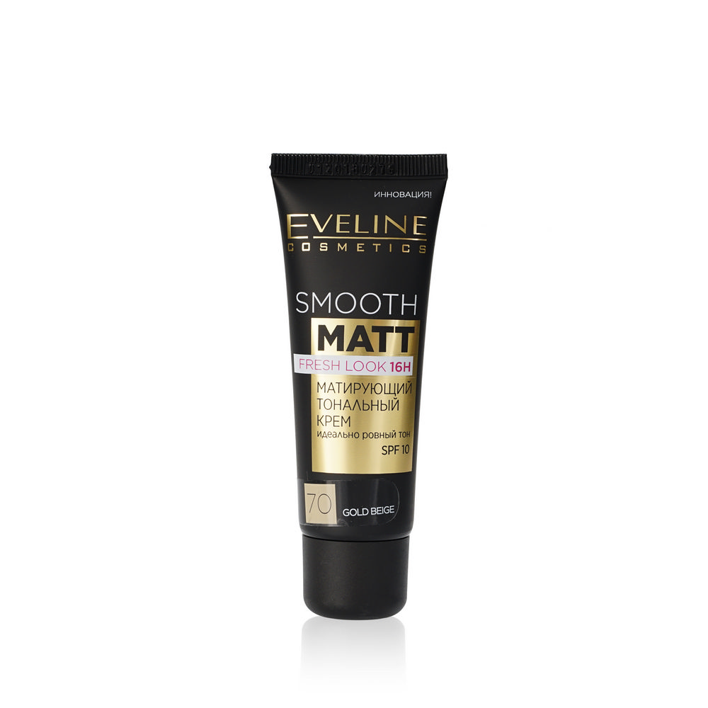 

Матирующий тональный крем для лица Eveline Smooth Matt 70 Gold Beige 30мл