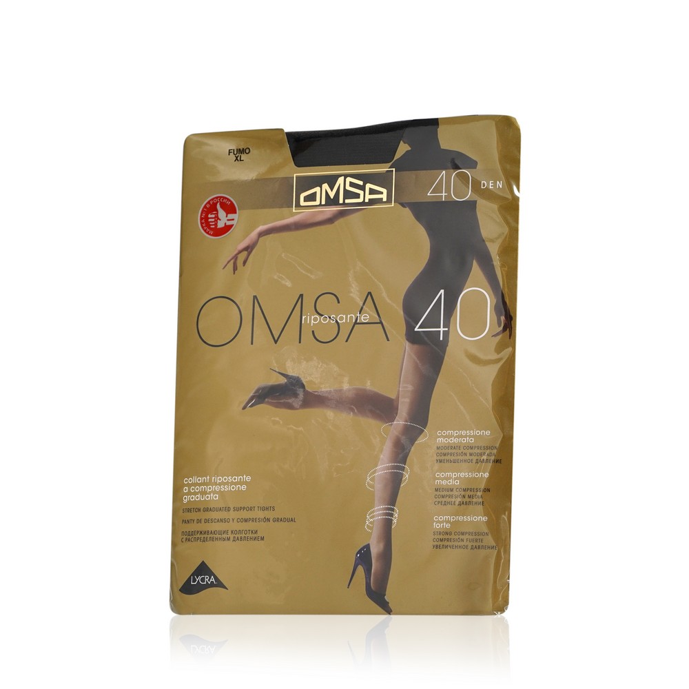 

Женские колготки Omsa 40den fumo 5 размер