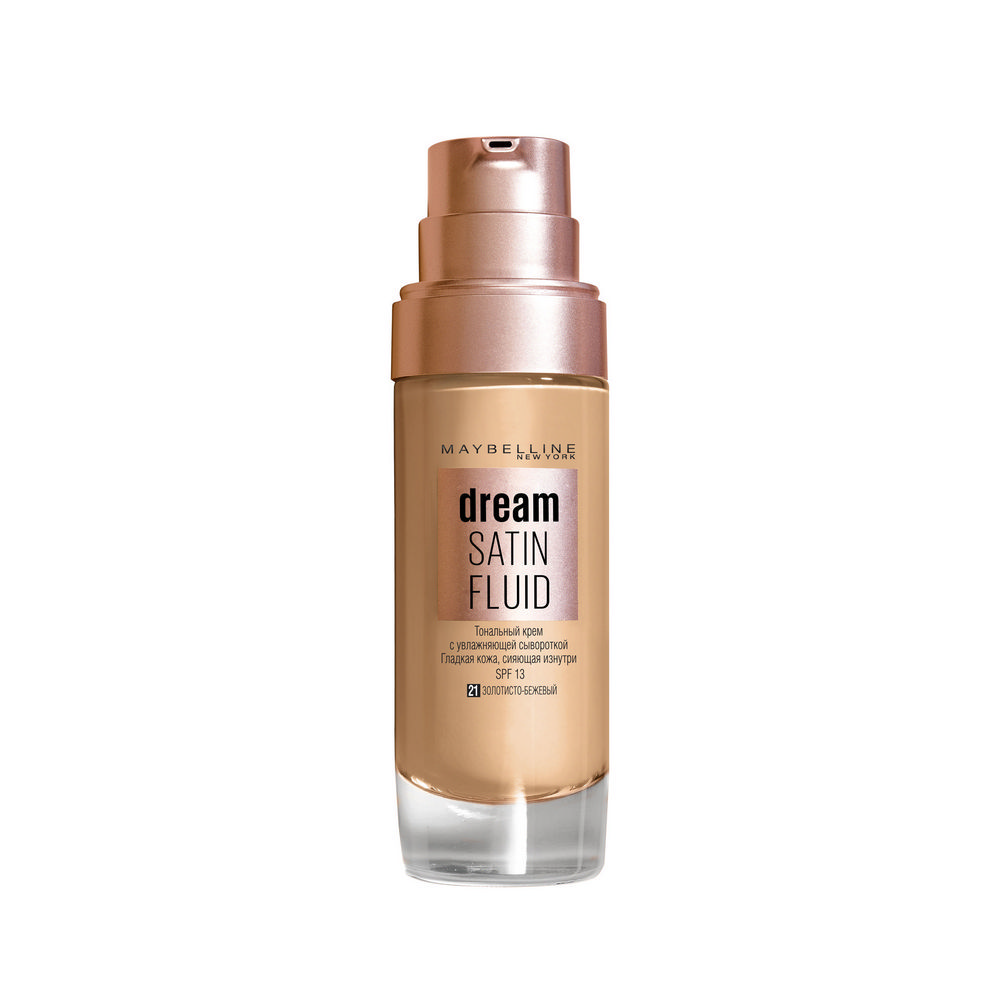 

Тональный крем Maybelline New York Dream Satin Fluid для лица 021 Золотисто-бежевый 30мл