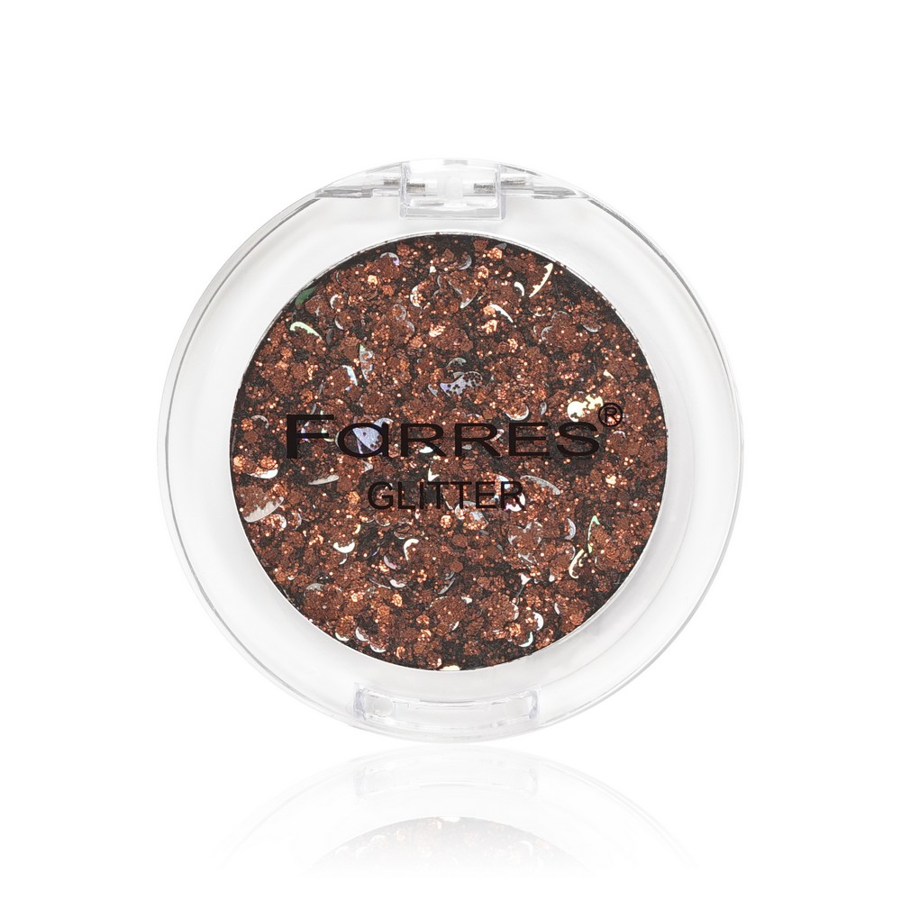 Тени для век Farres Glitter Коричневый 3г