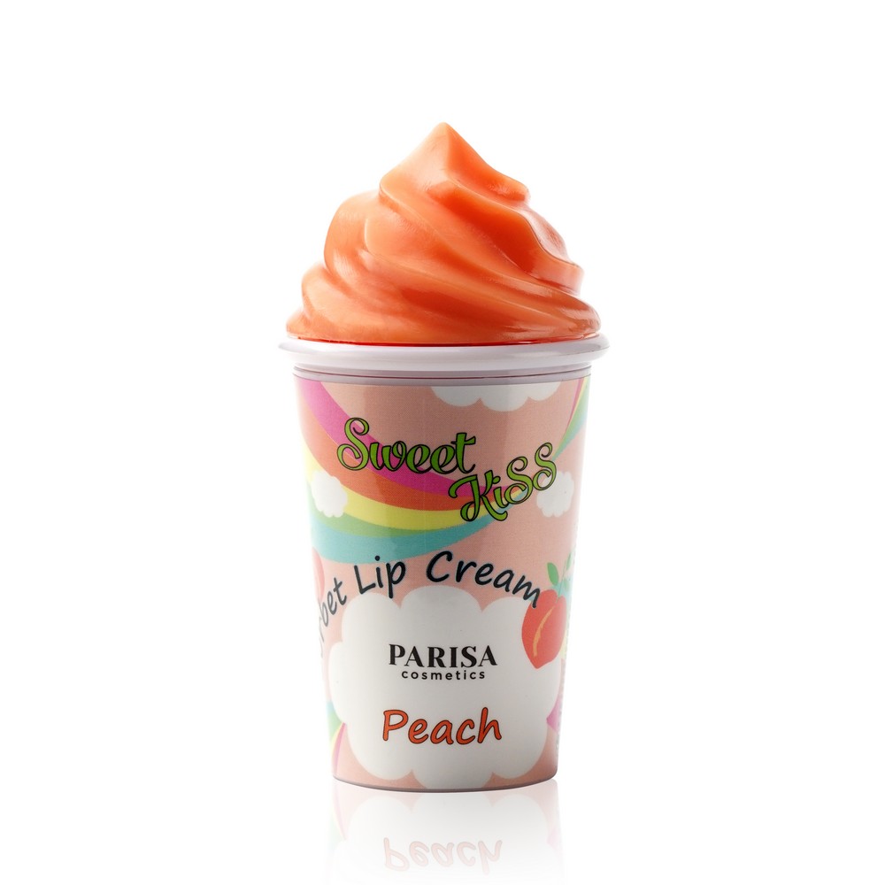 бальзам для губ parisa cosmetics sweet kiss strawberry 7г Бальзам для губ Parisa Cosmetics Sweet Kiss  Peach  7г