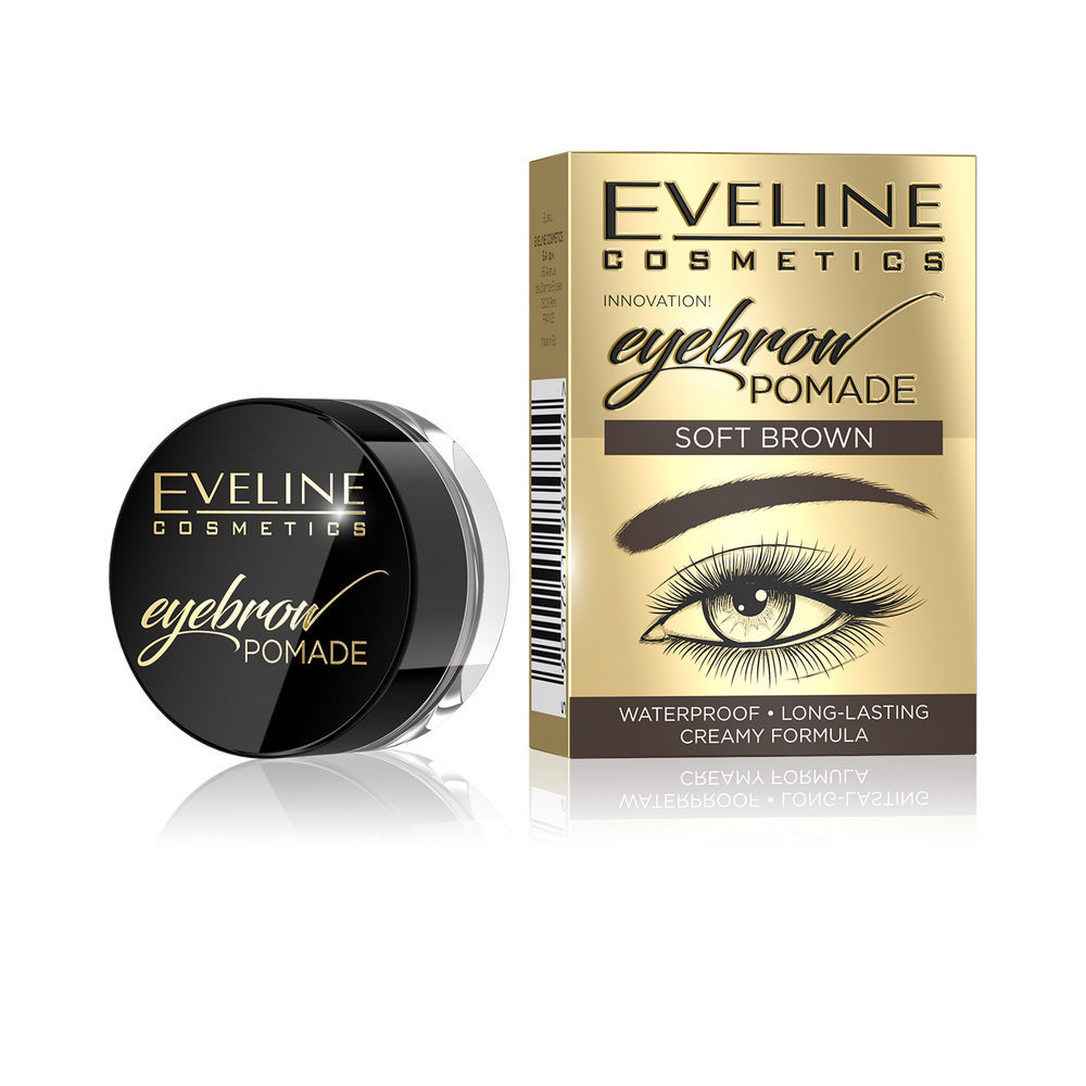 

Помадка для бровей Eveline Eyebrow Pomade Soft Brown