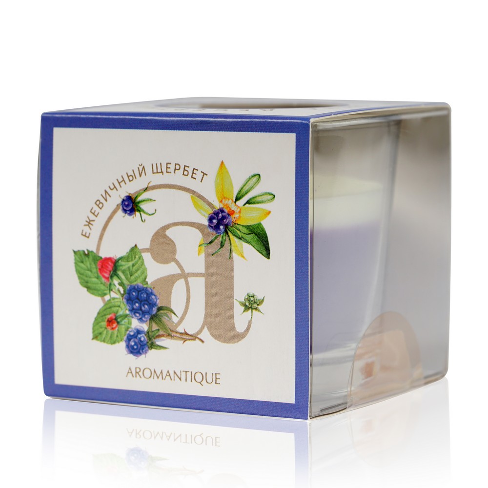 Свеча ароматическая Aromantique  Ежевичный щербет  60г