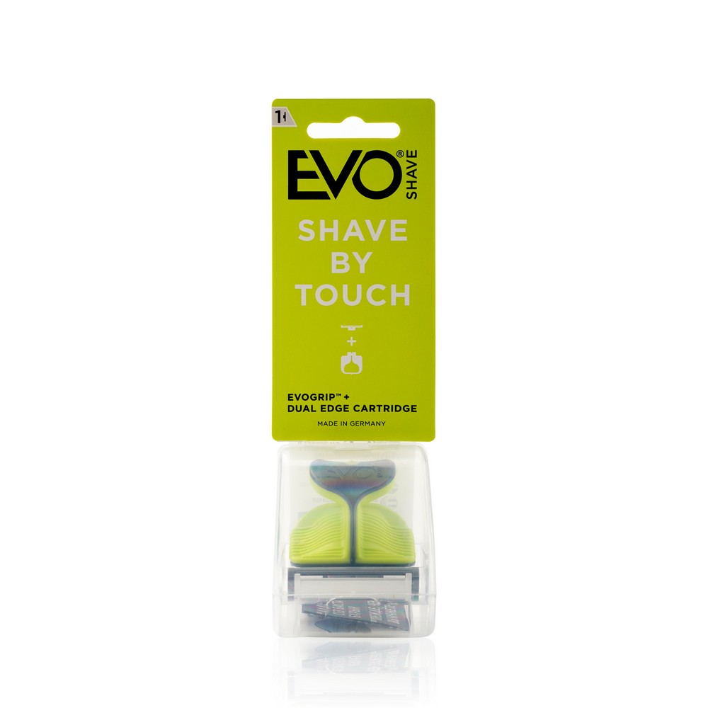 Станок для бритья EvoShave Shave by Touch Лайм + сменная кассета 1шт -  купить в интернет-магазине Улыбка радуги