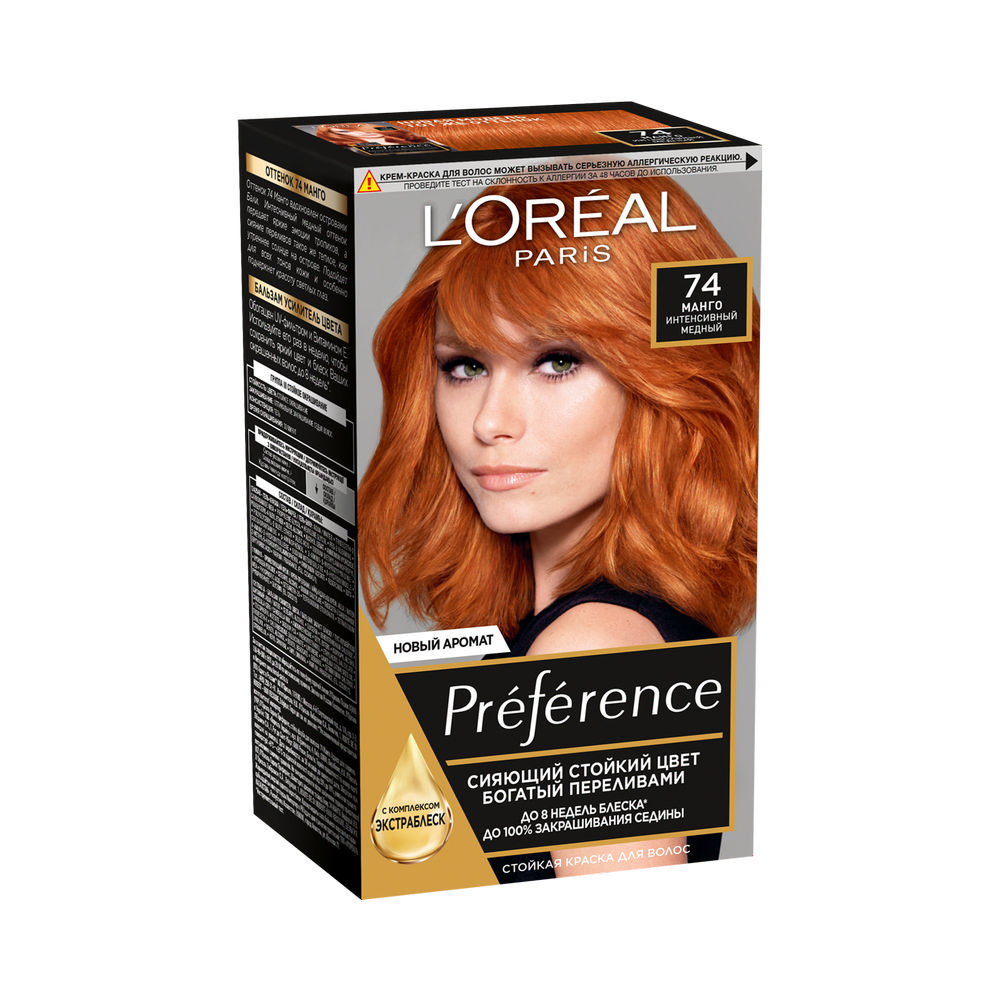 Краска L`Oreal Paris Preference стойкая для волос 74 Манго