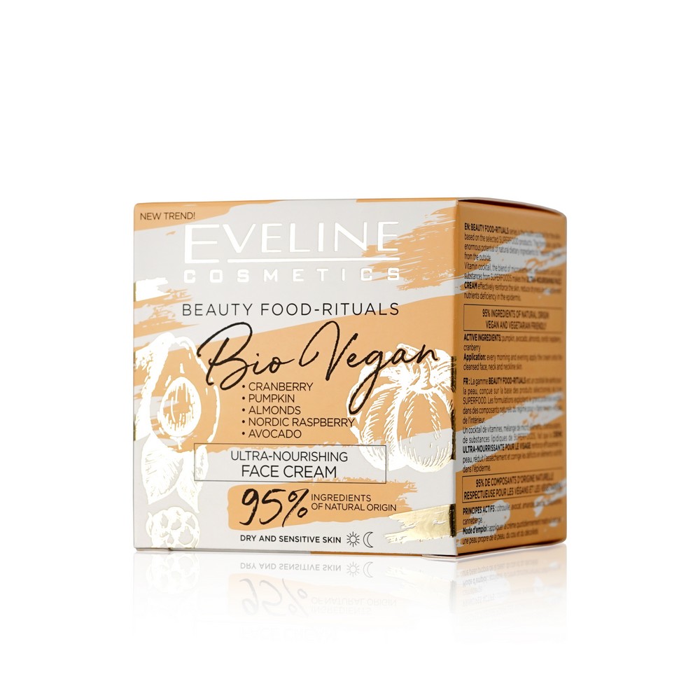 Крем для лица Eveline Beauty Food-rituals Bio vegan ультра питательный 50мл  - купить в интернет-магазине Улыбка радуги