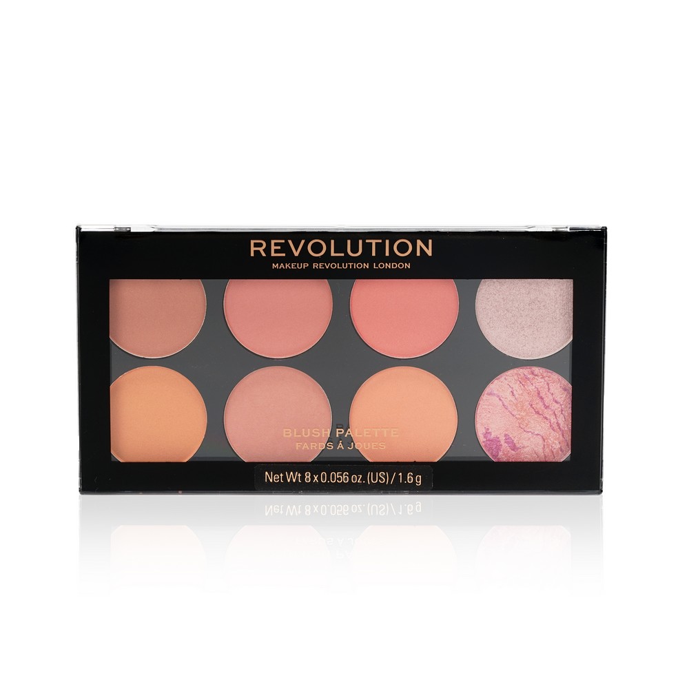 

Румяна для лица MakeUp Revolution Ultra Blush , Hot Spice , 8 цветов , 12,8г