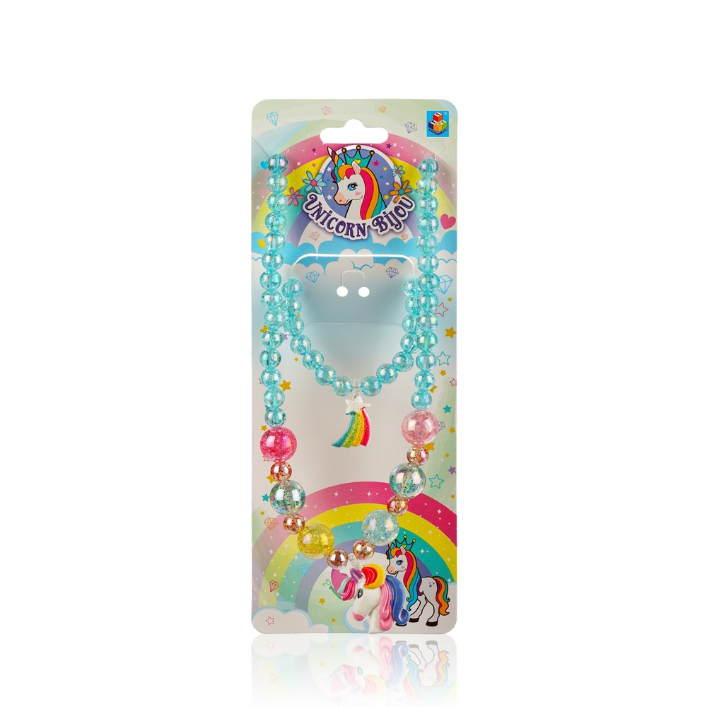 Набор украшений 1 Toy Unicorn Bijou ( бусы с единорогом + браслет с радугой )