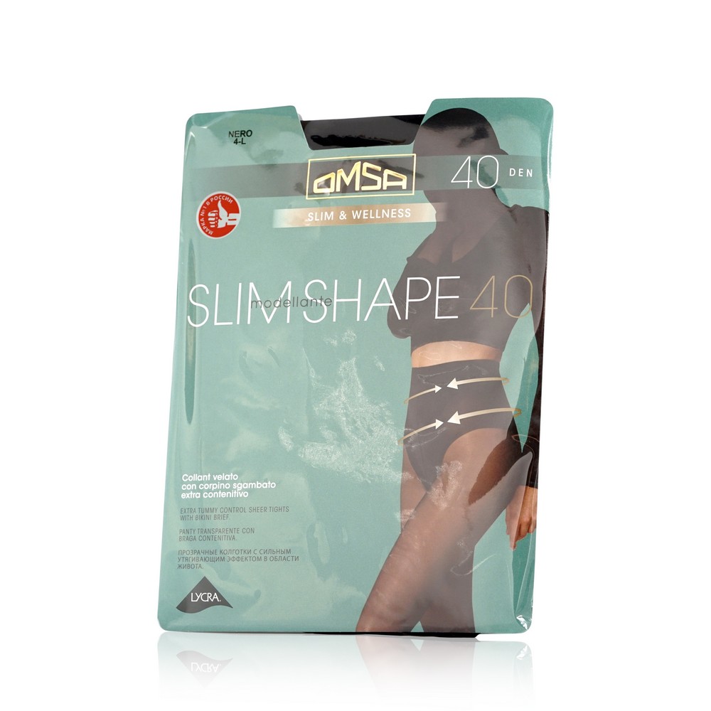 

Женские колготки Omsa Slim shape 40den Nero 4 размер