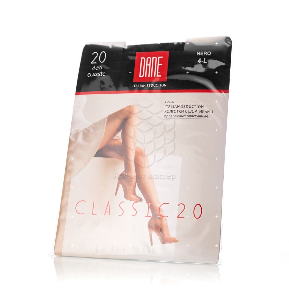 

Женские колготки DANE classic soft 20den Черный 4 размер