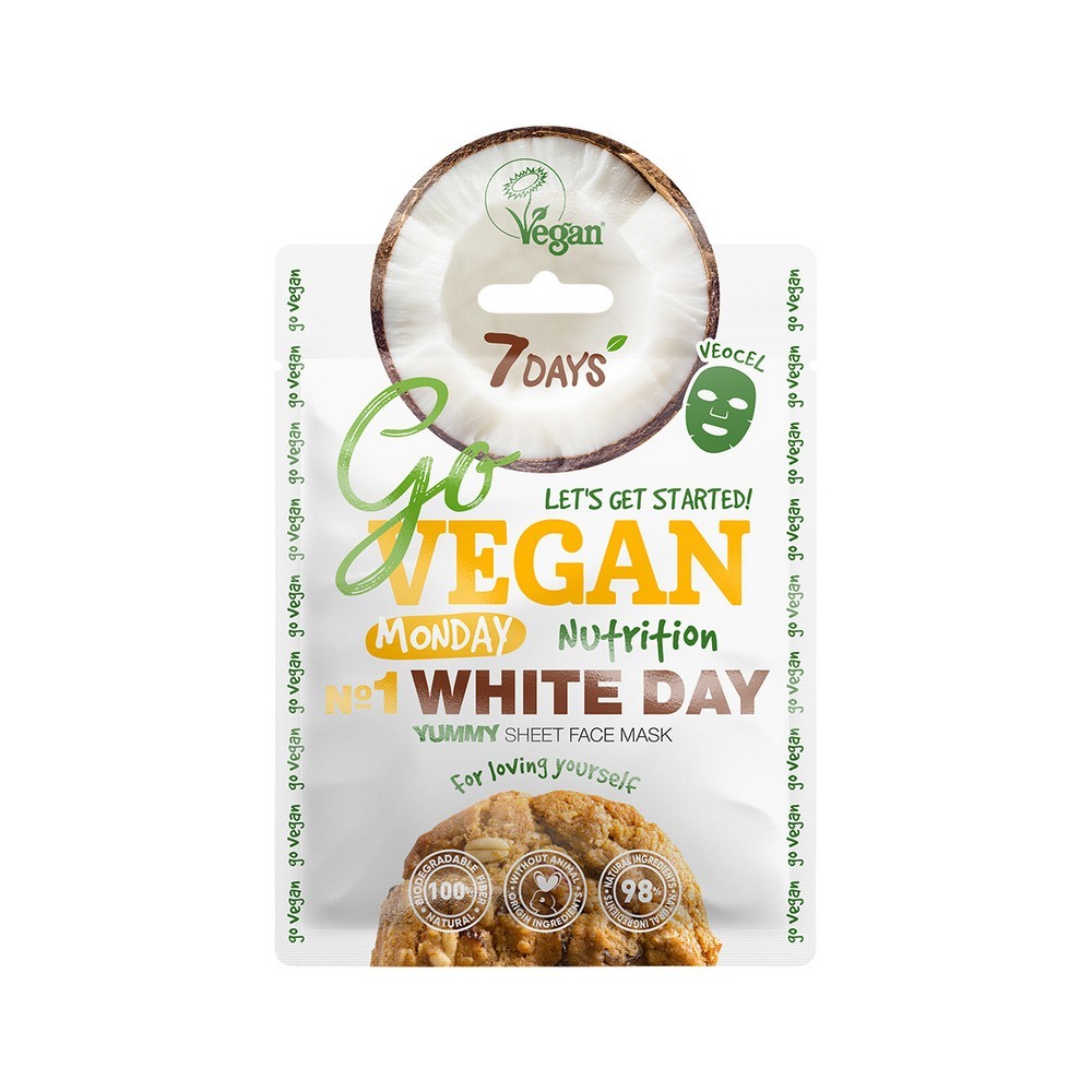 Тканевая маска для лица 7 days Go vegan 