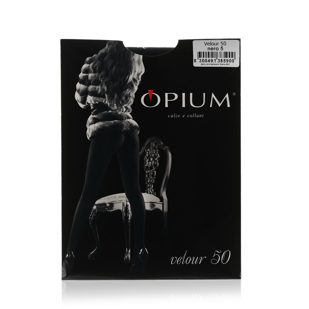 

Женские колготки Opium Velour 50den Nero 5 размер