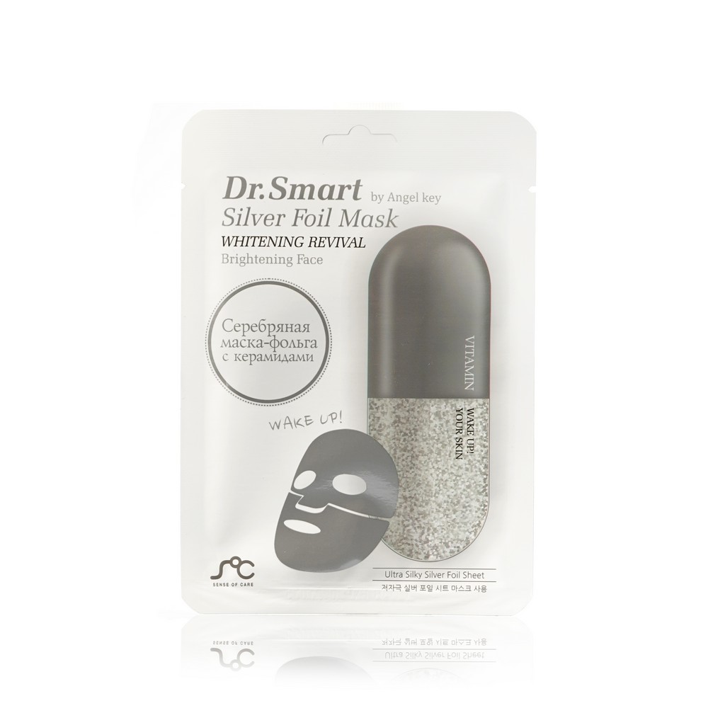 

Маска для ровного цвета лица Dr. Smart Silver Foil Mask 25мл